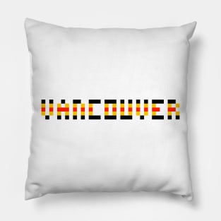 Pixel Hockey City Vancouver 1992 Retro Pillow