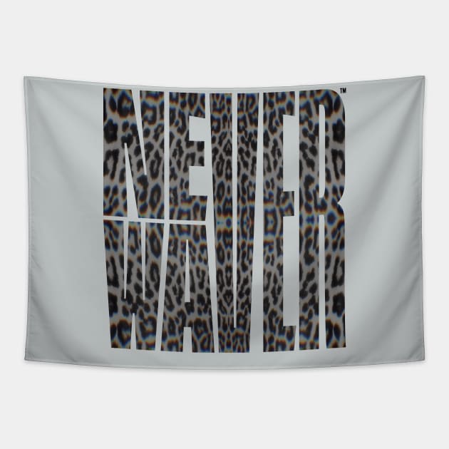 Kaleidoscope Gray Leopard Never Waver Tapestry by Cyndi@never-waver.com