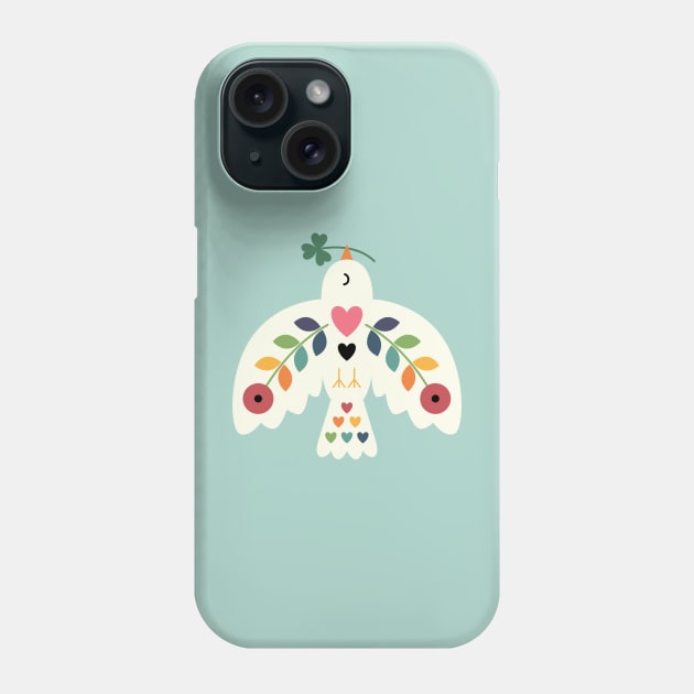 Luck Peace Love Phone Case by AndyWestface