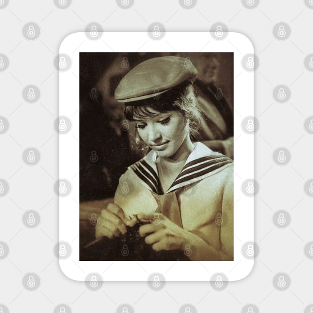 Anna karina retro Magnet by Annaba