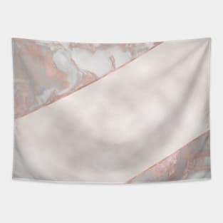 French polished rose gold marble & pearl Tapestry