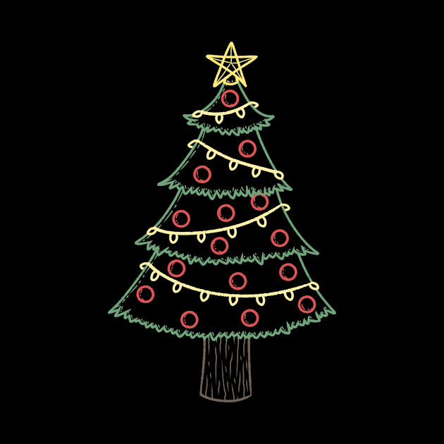 Christmas Tree Colored lineart version by KammyBale