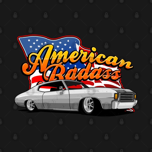 distressed american badass chevy chevelle ss by small alley co