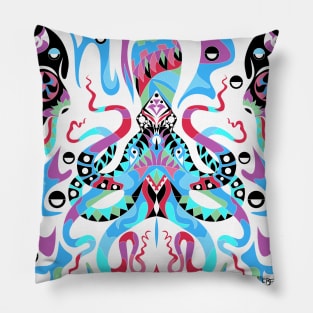 kraken in the squid games of monsters ecopop Pillow