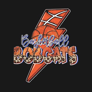 Classic Teams Name Proud Bobcats Retro Beautiful Basketball T-Shirt