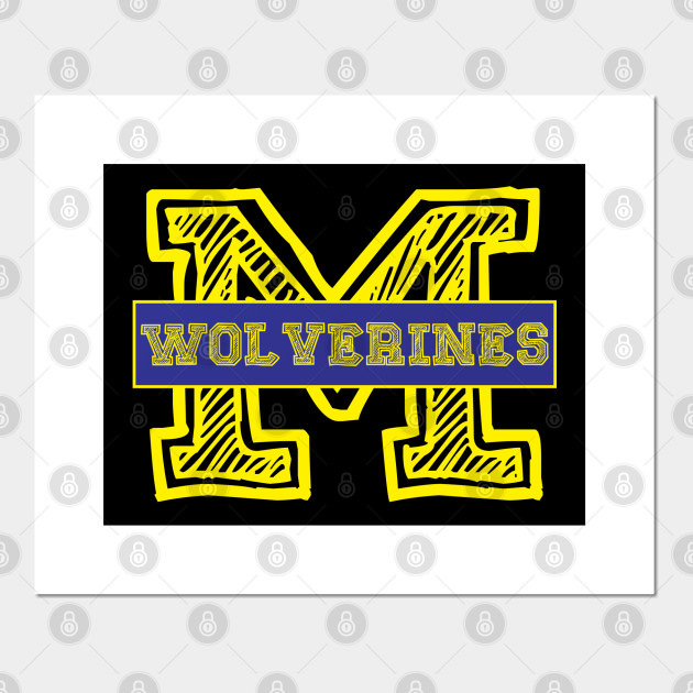 Michigan Wolverines Logo Michigan Wolverines Fans Need This Posters And Art Prints Teepublic