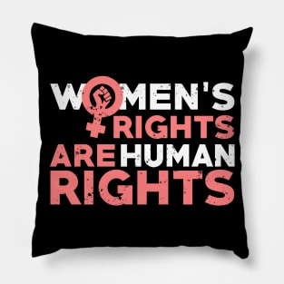 Women's Rights Are Human Rights Pillow