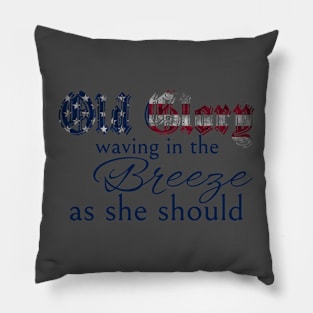 Old Glory on Light Pillow