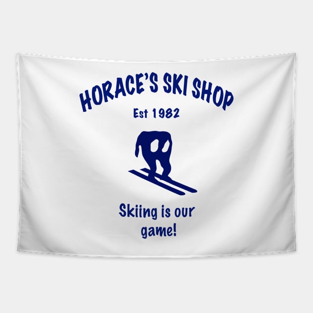 Horace's Ski Shop Tapestry by Wayne Brant Images