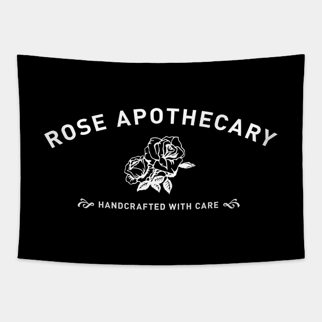 Rose Apothercary - white type Tapestry by VonBraun