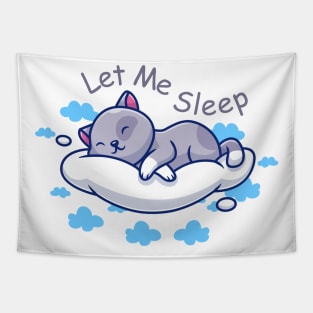 Whisker Rebellion Let Me Sleep Cat Tapestry