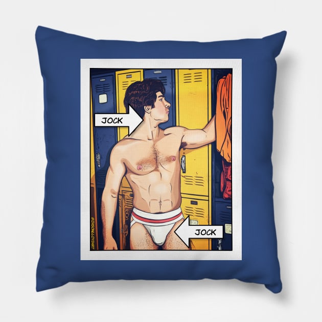 Jock, Jock Pillow by JasonLloyd