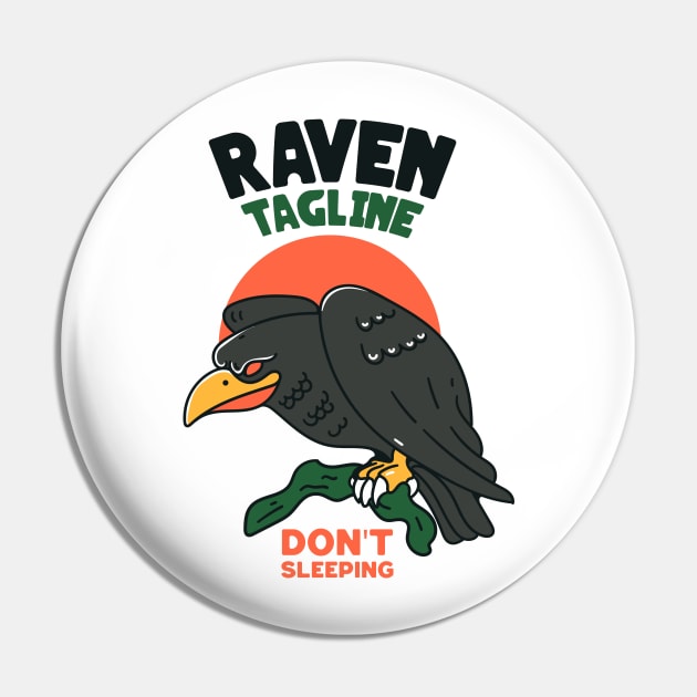 Raven Pin by madihaagill@gmail.com