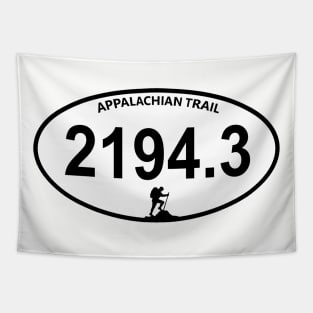 Appalachian Trail total Mileage Marathon style 2194.3k miles Tapestry