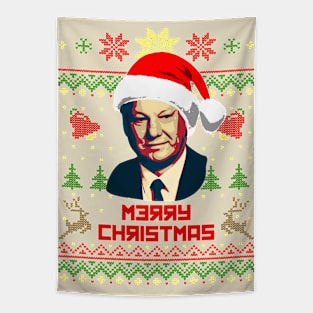 Boris Yeltsin Merry Christmas Tapestry