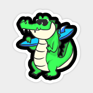 Crocodile animal motif alligator animal welfare for children Magnet