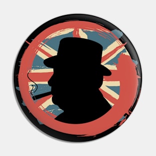 Winston Churchill - UK Flag Pin