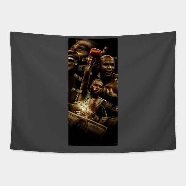 Floyd Mayweather Motivational Tapestry by Fit-Flex