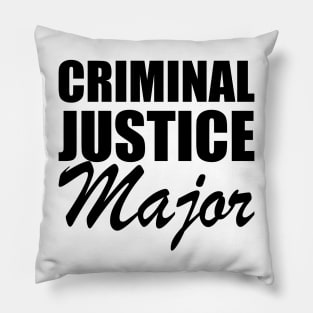 Criminal Justice Major Pillow