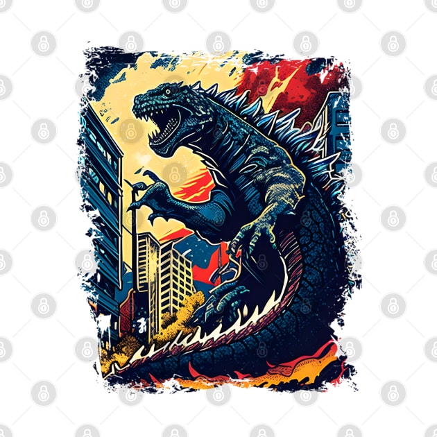The Great Godzilla off Kanagawa by Jason Smith