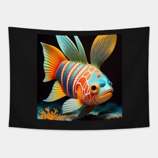 Sea Fantasy - Tropical Fish #502 Tapestry