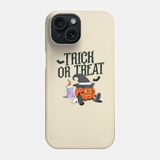 TRICK OR TREAT HALLOWEEN DESIGN Phone Case