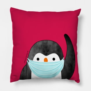 Masked Penguin Pillow