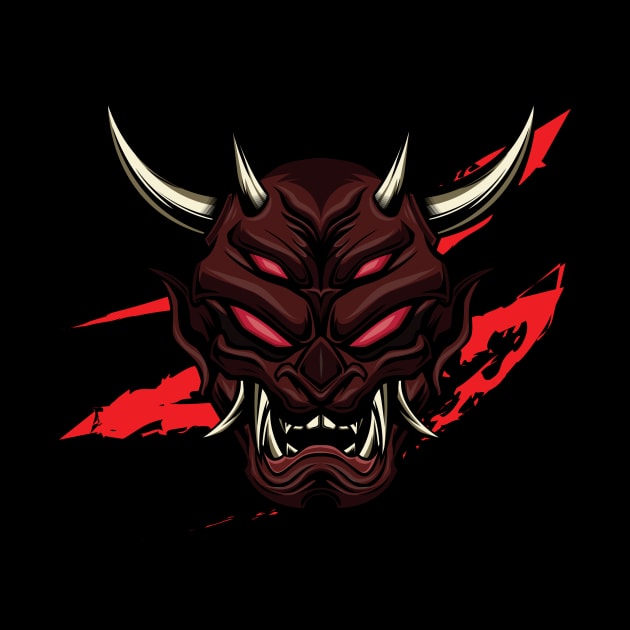 Devil Oni Mask by JayVzq