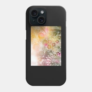 Flower Garden Lineart Phone Case