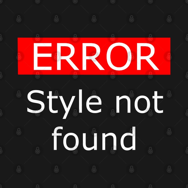 Error Style Not Found by XTUnknown