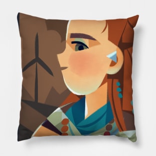 Aloy from Horizon Zero Dawn Pillow