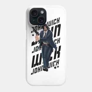 John Wick - Colored - Black Phone Case