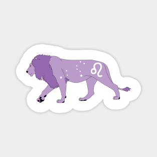 Leo (Light Purple) Magnet