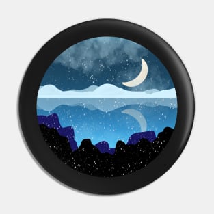 Snowed Moonlight Pin