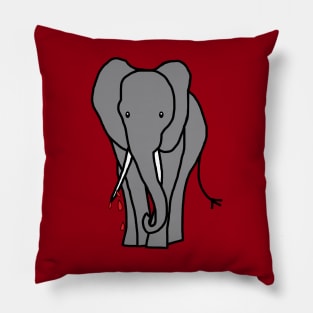 Animals with Sharp Teeth Elephant Pillow