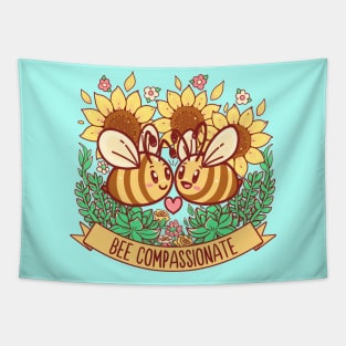 Bee Compassionate - Save the Bees Tapestry