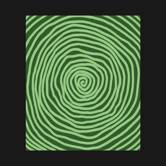 spiral pattern green halloween by maoudraw