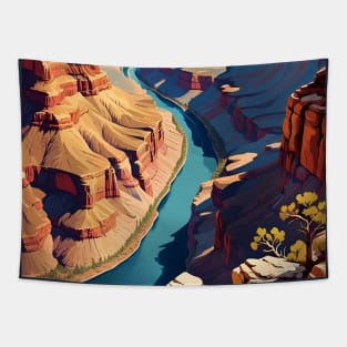 Grand Canyon National Park Travel Ad Tapestry