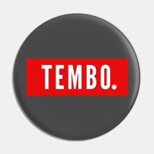 Red TEMBO logo Pin