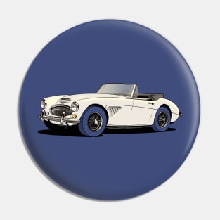 Austin-Healey 3000 in white Pin