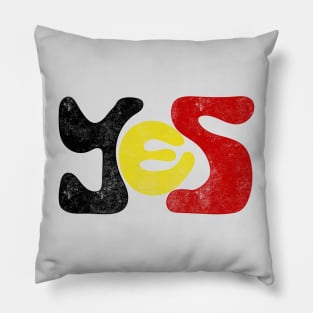 Yes to The Voice to Parliament Referendum Australia Aboriginal and Torres Straight Islander Pillow