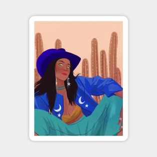 Cactus Cowgirl Magnet