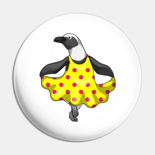Penguin Polka Dots Dress Pin