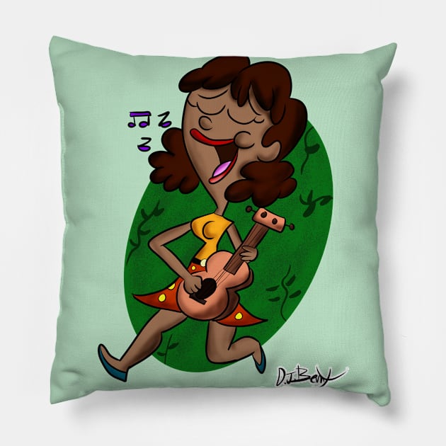 A Strummin' Song Pillow by D.J. Berry