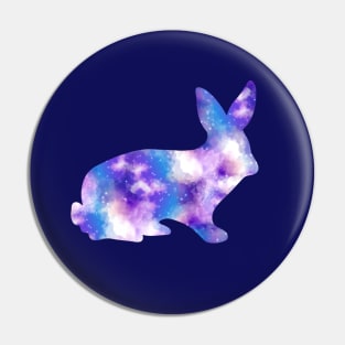 Pastel Outer Space Rabbit Pin