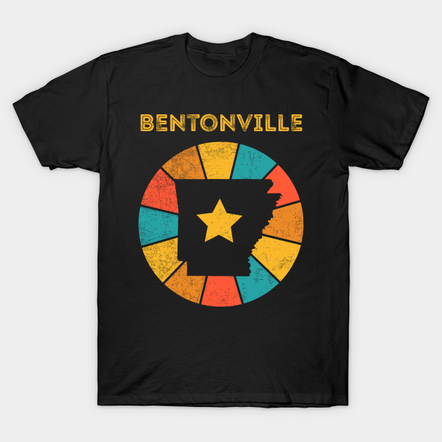 Discover Bentonville Arkansas Vintage Distressed Souvenir - Bentonville Arkansas - T-Shirt