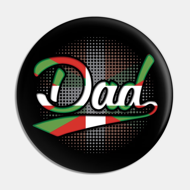 Basque Dad - Gift for Basque From Bilbao Pin by Country Flags