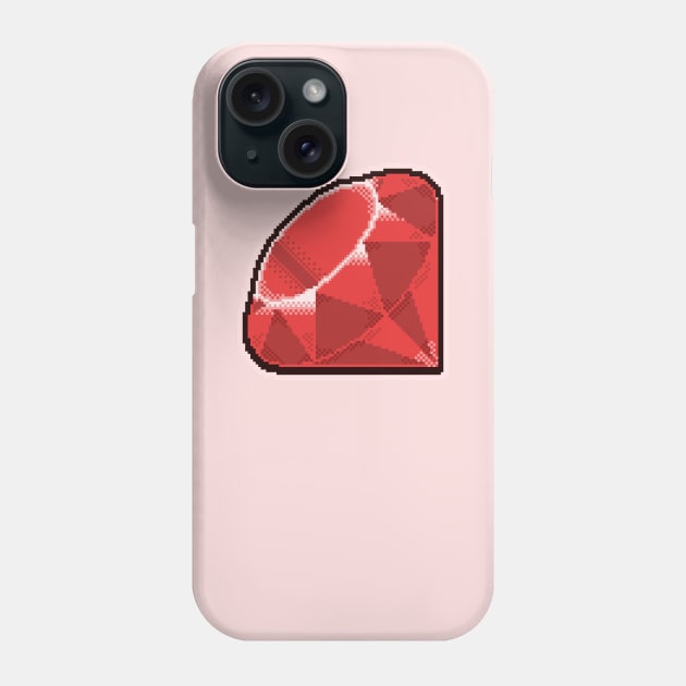 Ruby PixelArt Phone Case by astrellonart