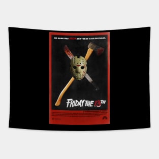 Friday the 13th Movie Poster Tapestry