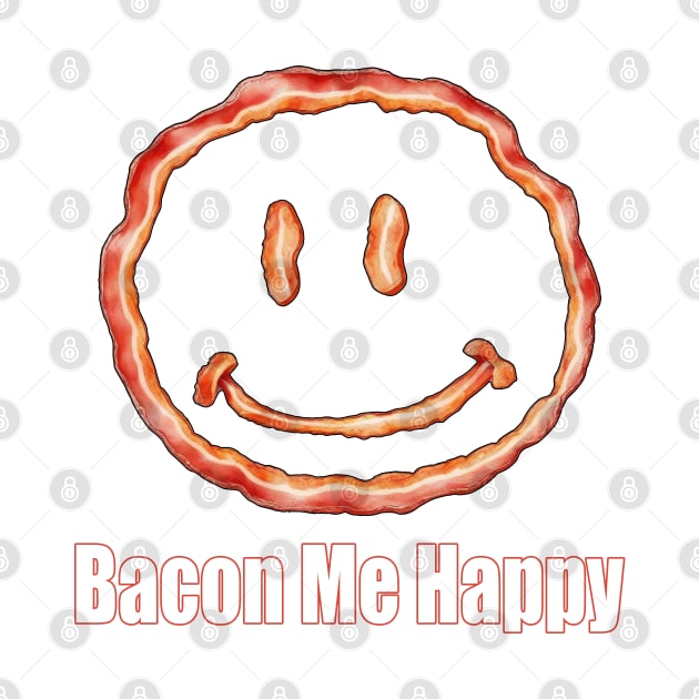 Bacon - I LOVE BACON ! by Buff Geeks Art